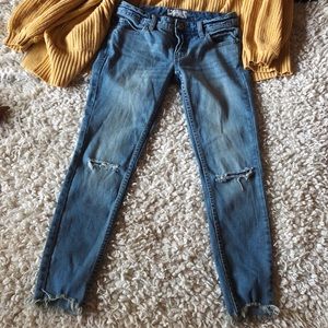 FREE PEOPLE Jeans: Distressed Ankle Skinny